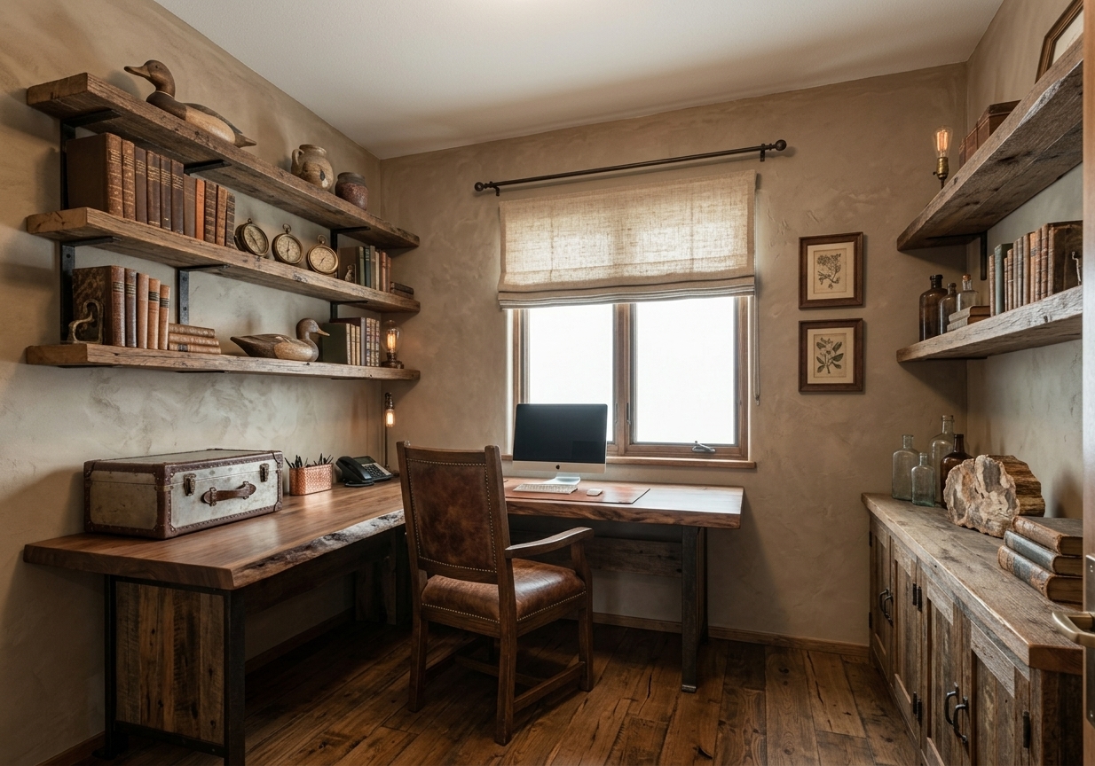 Rustic Office redesign