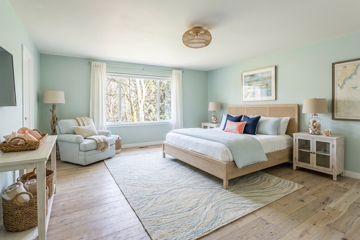 Coastal Bedroom redesign
