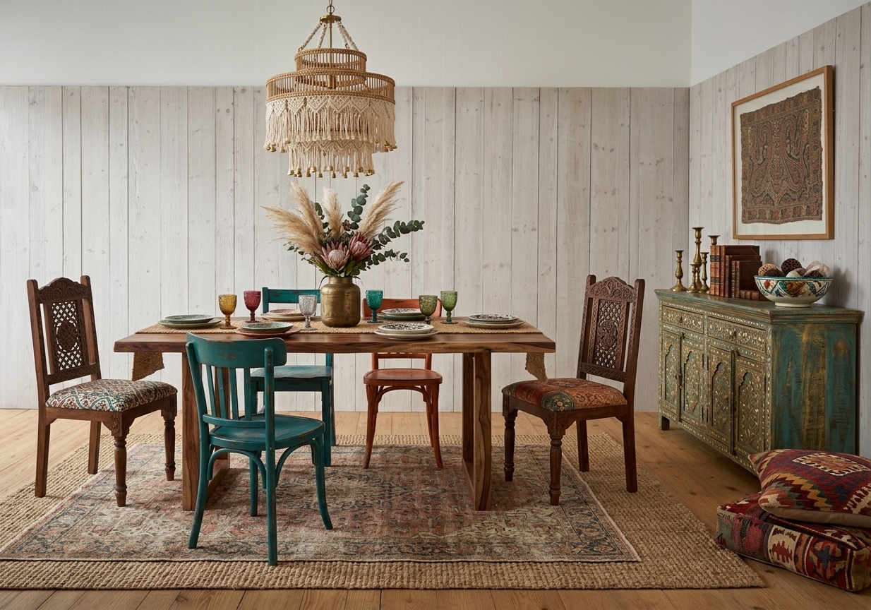 Bohemian Dining Room redesign